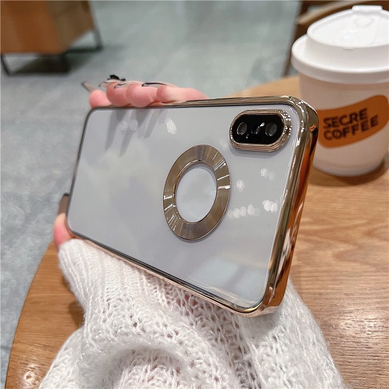 Ốp Điện Thoại silicone Mềm Trong Suốt Chống Sốc Cho iPhone x xs max xr case 7 8 plus 6 6s se 2020