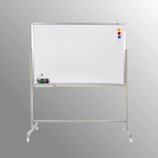 Bảng từ trắng Hàn Quốc có chân di động 80 *120cm Tặng bông lau, bút, nam châm