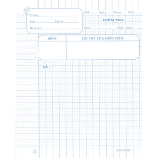 TẬP KIỂM TRA HB 58 GSM