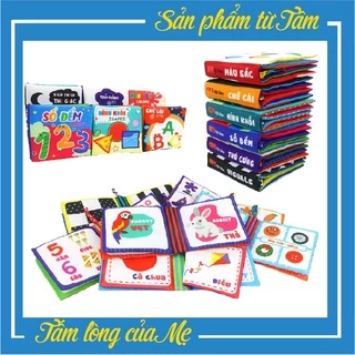 Đồ Chơi Sách Vải Song Ngữ Việt  Anh Nhiều Chủ Đề Cho Bé Sơ Sinh Đến 2 Tuổi