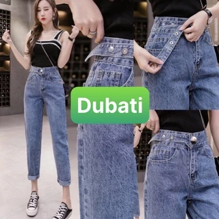 QUẦN JEAN NỮ KHÓA KIỂU NÚT DÂY LƯNG CAO NÂNG MÔNG SANG CHẢNH HÀN QUỐC SÀNH ĐIỆU- DB 125- DUBATI FASHION