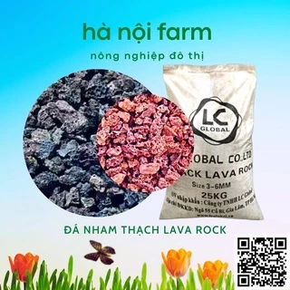 Đá nham thạch Lava rock size 3-6mm trồng xương rồng sen đá