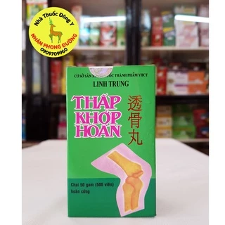 Thấp Khớp Hoàn Linh Trung, chai 50 gam(500 viên), hỗ trợ khi bị nhức mỏi xương khớp, tê mỏi tay chân, thoái hóa khớp..