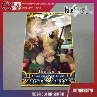 Thẻ bài custom card bánh xốp anime Fate/Grand Order FGO để sưu tầm tự chọn Koyanskaya Of Light (Assassin)