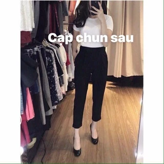 Quần baggy cạp chun sau khóa sườn hàng vnxk