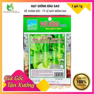 Hạt Giống Bầu Sao Lai Trái Dài Trồng Quanh Năm Phú Nông - Gói 10 Hạt