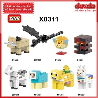 Minifigures các nhân vật Minecraft - Đồ chơi Lắp ghép Xếp hình Mini Mô hình XINH X0311