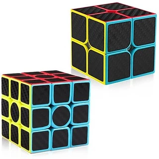 ✅ [Chính Hãng] 2 Khối Rubik 2x2 + 3x3 Carbon MoYu. Rubic 2x2x2 3x3x3 Xoay Trơn