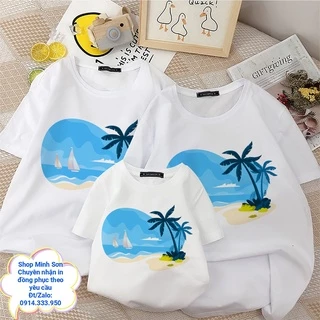 🏖⛵🏖VIDEO ÁO GIA ĐÌNH THUYỀN VÀ BIỂN, ÁO ĐI BIỂN CHẤT COTTON LOẠI 1 ĐỦ MÀU ĐỦ SIZE