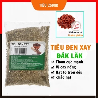 [Qùa 5k]Tiêu Đen Xay Tây Nguyên 250gr-TĐX250-Tặng 100gr Hạt Điều Màu-Bigmon