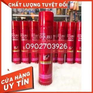 Keo Xịt Tóc Double Rich170ml (chai màu đỏ) tạo nếp tóc tạo kiểu ốn-giữ nếp lâu -mùi thơm dễ chịu -dành cho cả nam và nữ