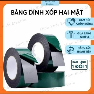 Băng Dính Xốp Hai Mặt Siêu Dính Đủ Cỡ, băng keo xốp hai mặt