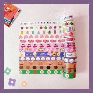 Băng dính Washi tape trang trí sổ học tập siêu dễ thương tiện lợi