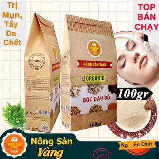 Bột Đậu Đỏ Nguyên Chất 100g Nông Sản Vàng - Hỗ trợ làm đẹp dưỡng da-detox