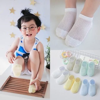 Set 5 đôi tất lưới cổ ngắn KLT tất cho trẻ sơ sinh  - mẫu tất mỏng phù hợp mùa hè