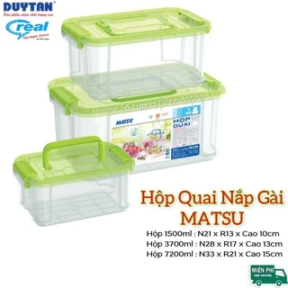 🌱Hộp nhựa Quai Matsu Duy Tân 1500ml/ 3700ml/ 7200ml🌱