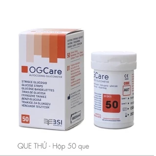 Hộp 50 Que Thử Đường Huyết OG Care - Chính Hãng Ý