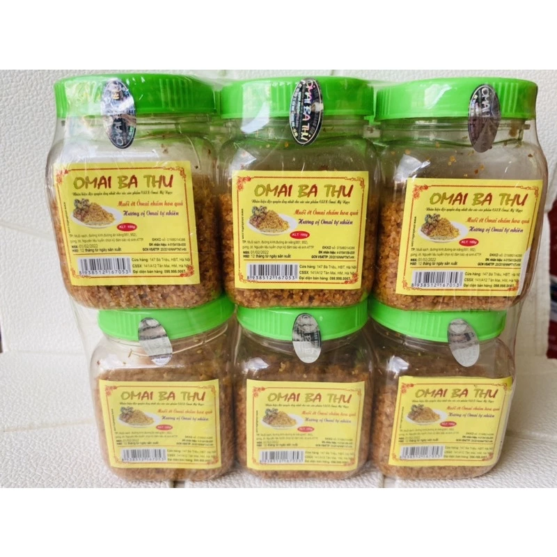 Muối Ớt Ô Mai Bà Thu hũ 100g