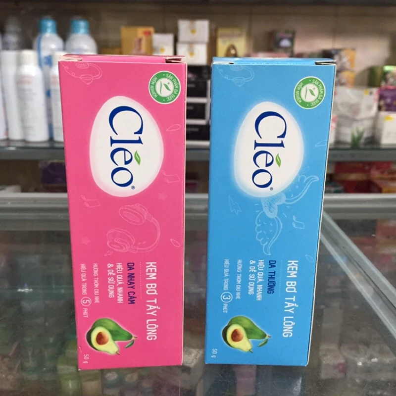 Kem Tẩy Lông Cho Da Thường, Da ngạy cảm Cleo Avocado Hair Removal Cream Normal Skin 50g