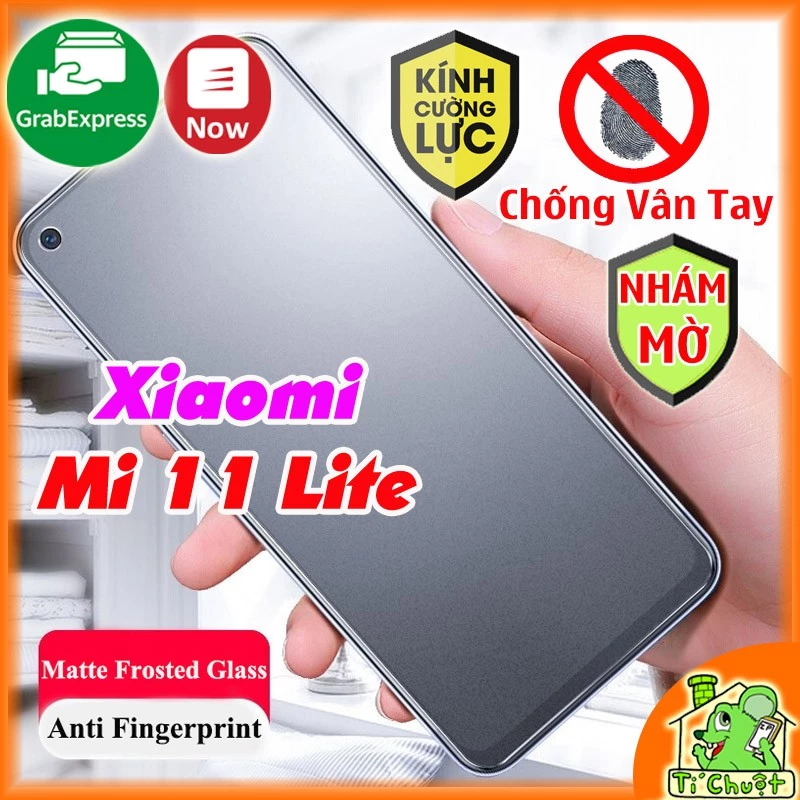 [Nhám Chống Vân Tay-Ảnh Thật] Kính CL Xiaomi Mi 11 Lite/ 11 Lite NE 5G Cường Lực Mờ