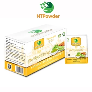 [Hộp 20 gói x 3g] Bột Cần Tây Mật Ong sấy lạnh nguyên chất NTPOWDER 60g - Nhất Tín Food