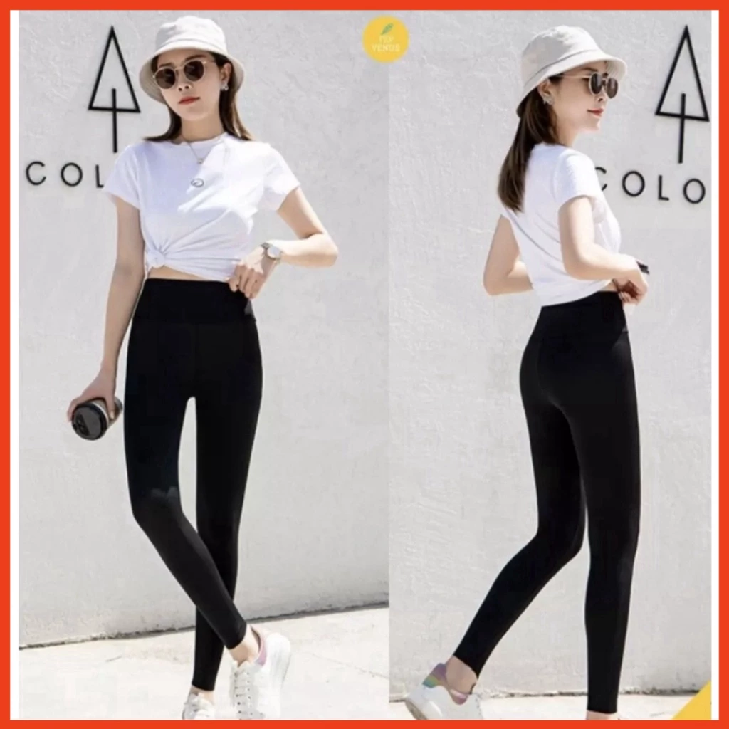 quần dài legging nữ chất thun mềm mịn co giản 4 chiều cao cấp