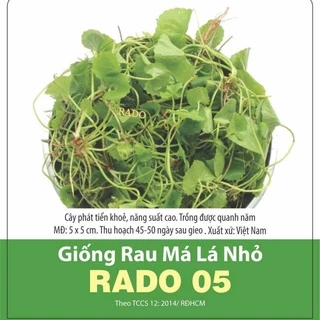 Hạt giống Rau má lá nhỏ Rado 05 (1g) Rạng Đông | VTNN Cần Thơ