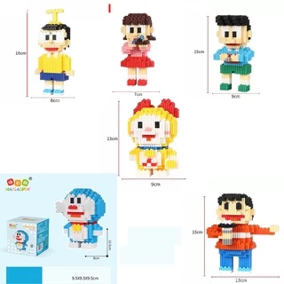 COMBO Bộ Lego Hoạt Hình Doraemon, đủ bộ Nobita XuKa Xeko Chaien MiMi 500psc, Đủ Bộ Sưu Tập Đồ Chơi Lego Thông Minh