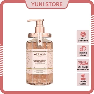 Sữa Tắm Trắng Da Cánh Hoa Hồng Tươi WEILAIYA Grand Rose Extracts Whitening Shower Gel