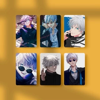 [ PHOTOCARD ] Thẻ Card Bo Góc Anime Gojo Satoru Jujutsu Kaisen - Giấy Bìa Cứng - Có Màng Cán