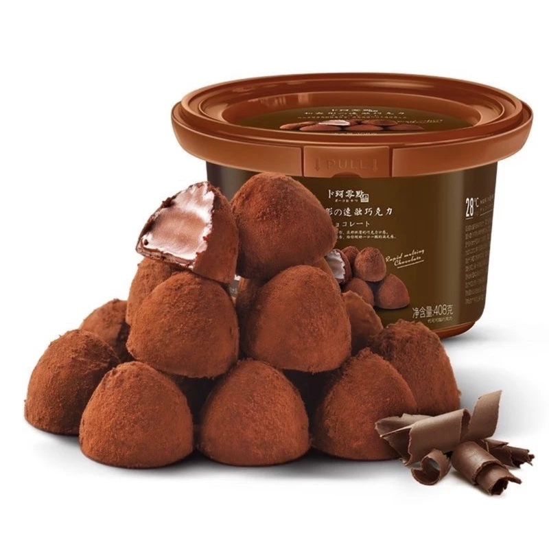 [new2023] Nama socola 408g Socola tươi, nama chocolate xô 80 viên