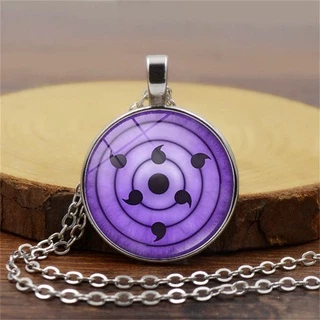 Vòng cổ Bạc Mặt Hình Anime Naruto Sasuke Sharingan Neclace Thời Trang Cho Nam