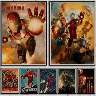 Marvel Poster Phim Iron Man 3 Trang Trí Phòng Khách / Quán Bar Chất Lượng Cao MS: 304