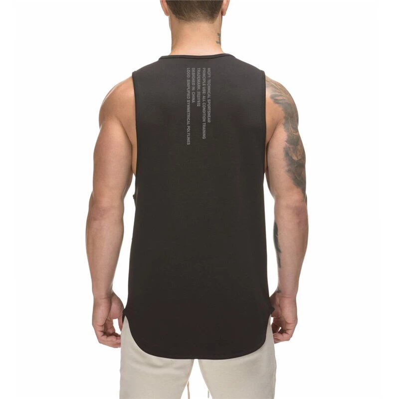 Vest Muscle Shirt Workout Mesh Musculation Fitness Singlets Sleeveless Mens Tank Top Gym Stringer Clothing Bodybuilding