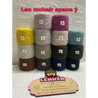 (47) Len mohair Apaca ý sợi 1-1.5mm (100g)