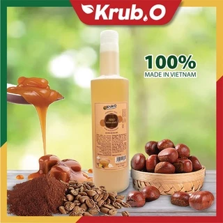 Siro Hokkaidou Krub.O chai 650ml hokkaidou syrup nguyên liệu pha chế trà sữa đồ uống