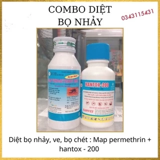 combo diệt bọ chét: map permethrin 50EC+ hantox200