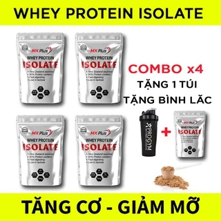 (COMBO 4 túi + Tặng 1 túi) Sữa Tăng Cơ - Whey Protein Isolate MX Plus + Tặng bình lắc shaker 600ml