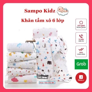 KHĂN TẮM XÔ 6 LỚP XỊN, SIÊU MỀM, SIÊU THẤM CHO BÉ ( CÓ THỂ LÀM CHĂN ĐẮP)