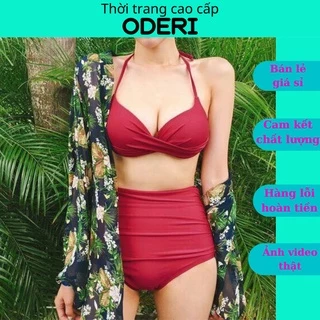 Bikini, Đồ Bơi Đi Biển Hai Mảnh Gọng B Cạp Cao Secxy ODERI HM-102