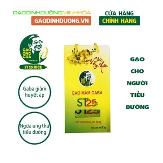 Gạo ST25 Mầm Gaba gạo dinh dưỡng cho người tiểu đường giảm cân gạo ông cua chính hãng