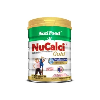 Sữa Nutifood Nucalci gold bổ sung canxi cho người từ 51 tuổi trở lên loại 800g