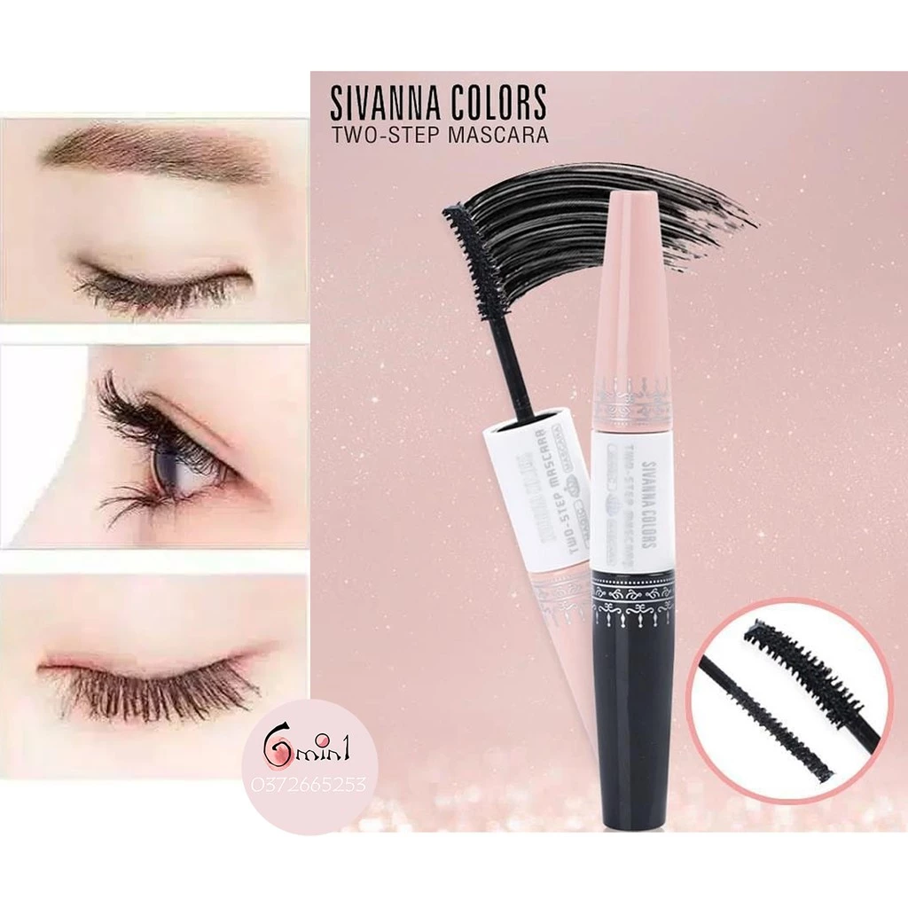 [HOT] Mascara Hai Đầu Sivanna Colors Max Waterproof Lash Volume Mascara HF891