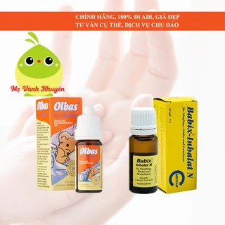 Tinh dầu giảm nghẹt mũi cho bé Olbas For Children/Babix Inhalat N, UK/Đức (12ml/10ml)