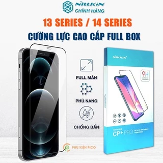 Kính cường lực Iphone 12 Pro Max / 13 Pro Max / 14 Plus chính hãng Nillkin Amazing CP+ Pro full màn hình