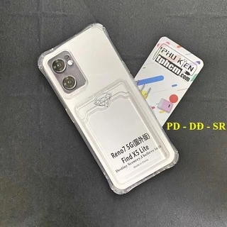 Ốp Lưng Oppo Reno 7 5G - Find X5 Lite Dẻo Trong Chống Sốc Đựng Card