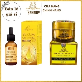 combo kem face và serum mụn collagen x3 mỹ phẩm đông anh chính hãng