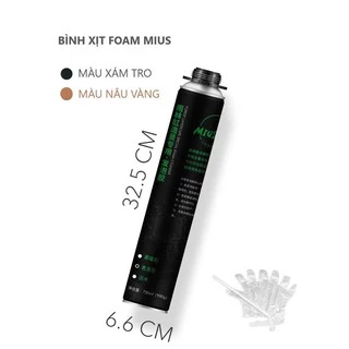 Foam Mius tạo đá giả (Tặng kèm vòi xịt và bao tay )