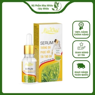 Serum Trắng Da Phục Hồi Tái Tạo Da Miss White 10ml Dưỡng Ẩm Cho Da Chống Lão Hóa, Xóa Nếp Nhăn