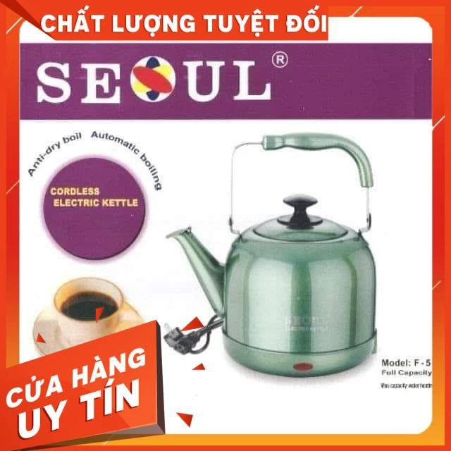 [Rẻ Vô Địch] Ấm đun nước Seoul 4L 5L